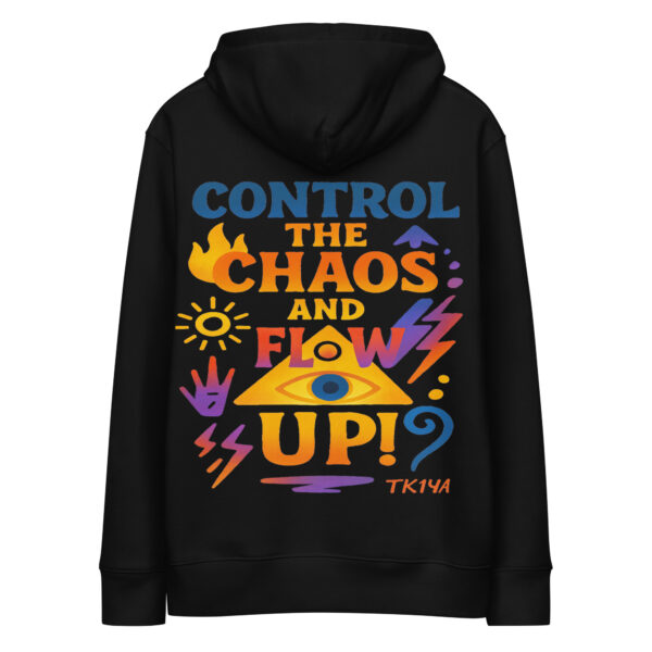 Sudadera control the chaos con capucha esencial eco