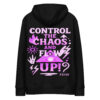 Sudadera control the chaos con capucha esencial eco
