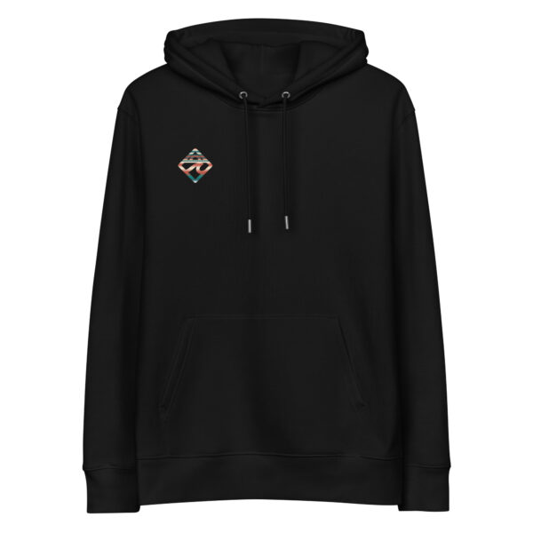 unisex-essential-eco-hoodie-black-front-6922ce11e81c4.jpg Sudadera return con capucha esencial eco
