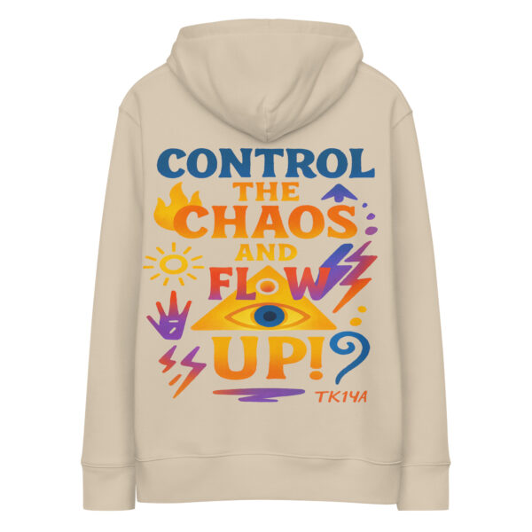 Sudadera control the chaos con capucha esencial eco