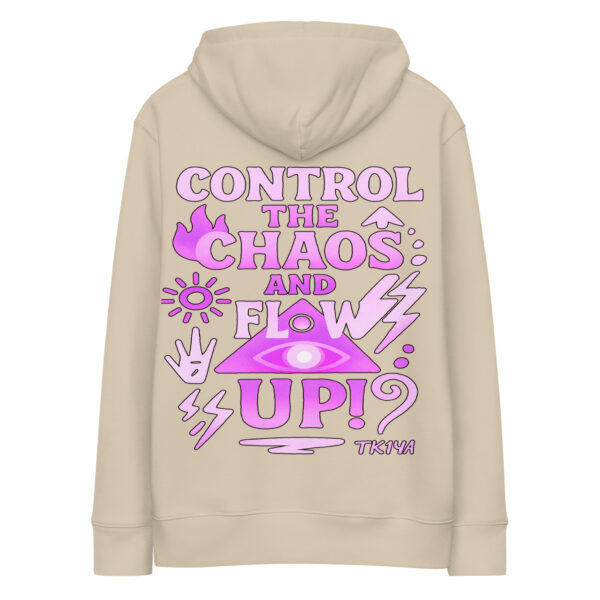 Sudadera control the chaos con capucha esencial eco