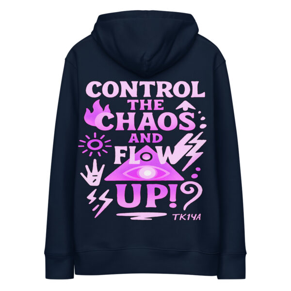 Sudadera control the chaos con capucha esencial eco
