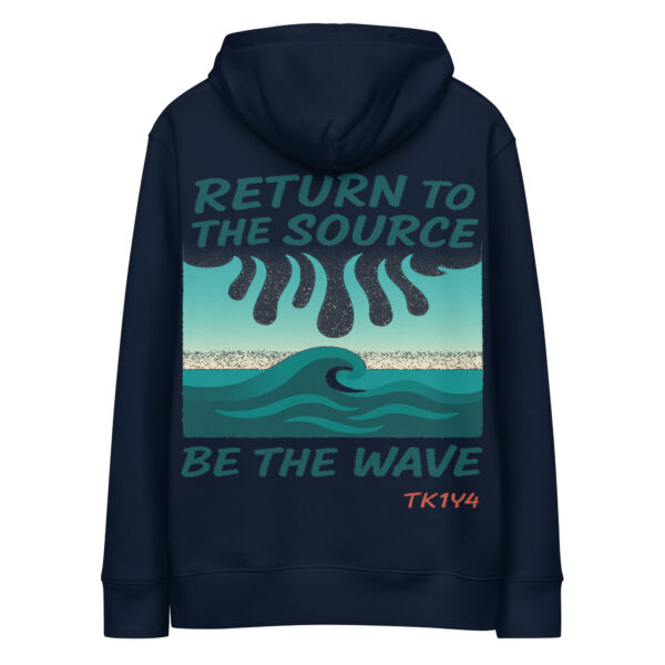 unisex-essential-eco-hoodie-french-navy-back-6922ce11ea477.jpg Sudadera return con capucha esencial eco