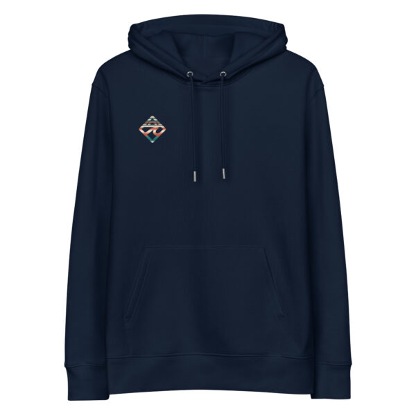 unisex-essential-eco-hoodie-french-navy-front-6922ce11eaeec.jpg Sudadera return con capucha esencial eco