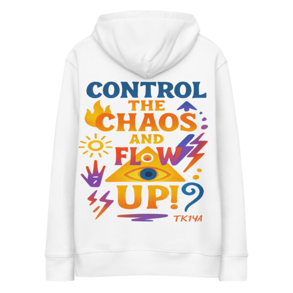 Sudadera control the chaos con capucha esencial eco