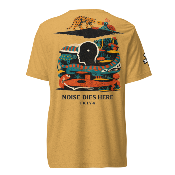 unisex-tri-blend-t-shirt-mustard-triblend-back-69a1cb94b2e66 Camiseta Noise dies here - Unisex